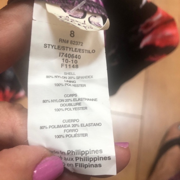 New with Tags Island Escape Womens  Swimsuit Tiki Pant bottoms in size 8. - Picture 5 of 6